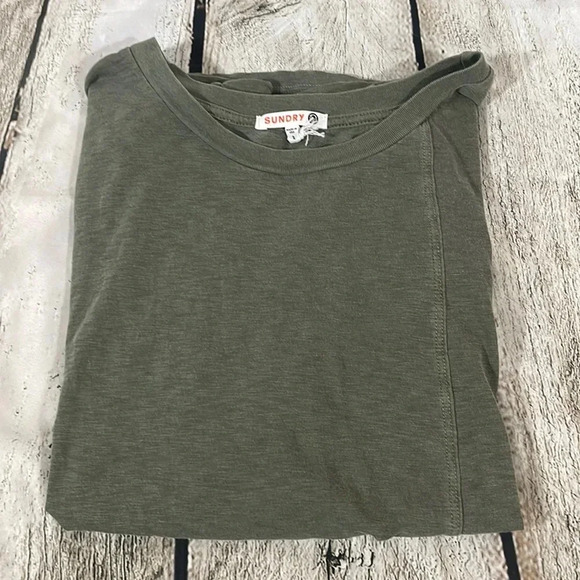 Women’s SUNDRY vintage style knot front top 2 - Picture 2 of 3